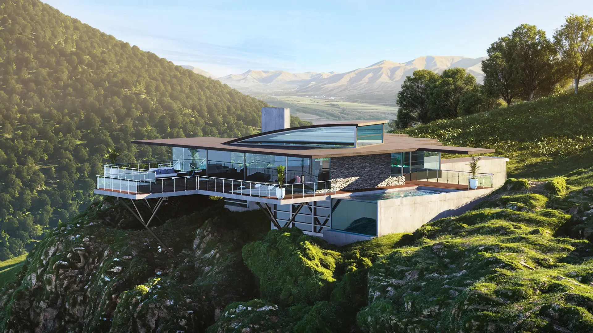 Duality of Light: Modern Mountain Villa